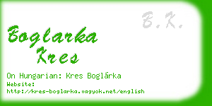 boglarka kres business card